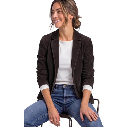 Street One Jakne &amp;amp; Blazerji Short Soft Corduroy Blazer 213164 Kostanjeva Slike