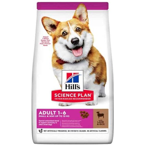 Hill’s small and mini adult hrana za pse, ukus jagnjetine, 1.5kg Slike