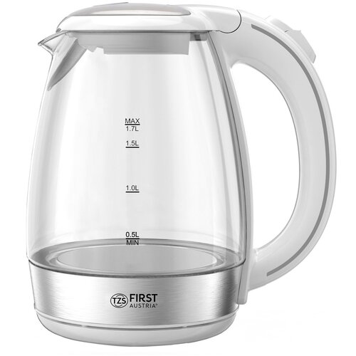First Grelnik vode 1,7L, 2200W, steklo, bel ročaj Slike