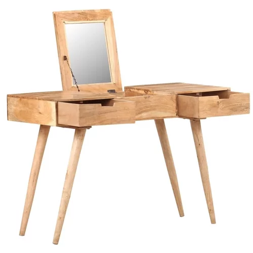  Kozmetična mizica z ogledalom 112x45x76 cm trakacijev les