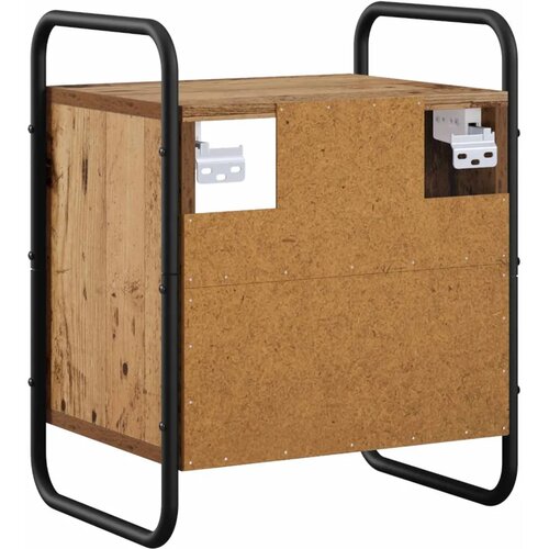  Viseći Noćni Ormar Staro drvo 40 x 30 x 50 cm Konstruirano drvo - Staro drvo 1 Slike