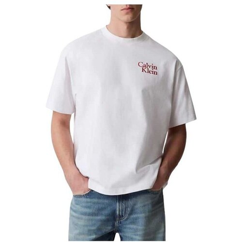 Calvin Klein bela pamučna mu&amp;scaron;ka majica Slike