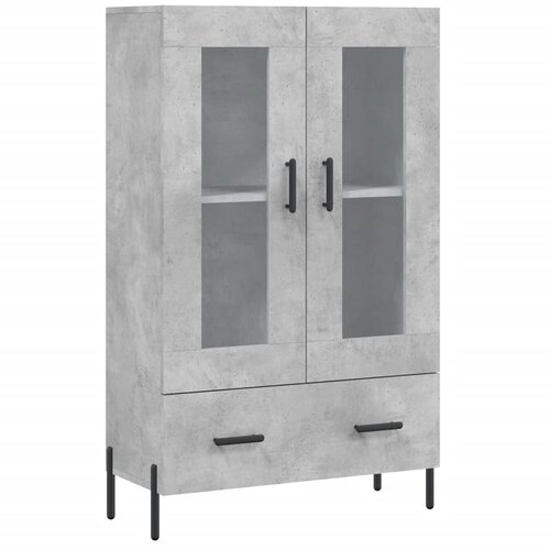 Maison Chic Visoka omara - Komoda - Predalnik betonsko siva 69,5x31x115 cm inženirski les, (21719931) Slike