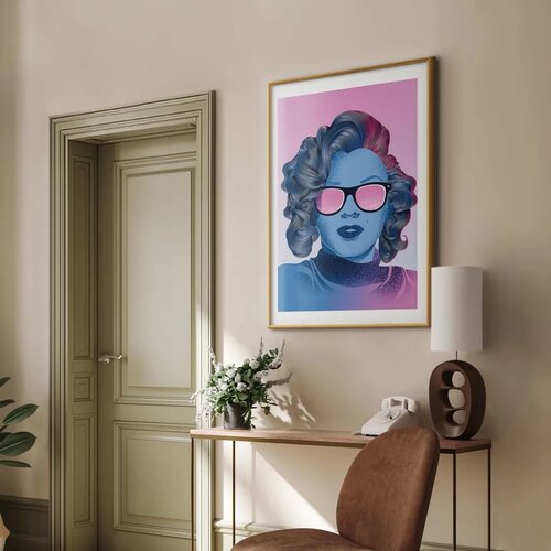 Plakat - Norma Jeane 29.7x42 Zlatni okvir s margom Slike
