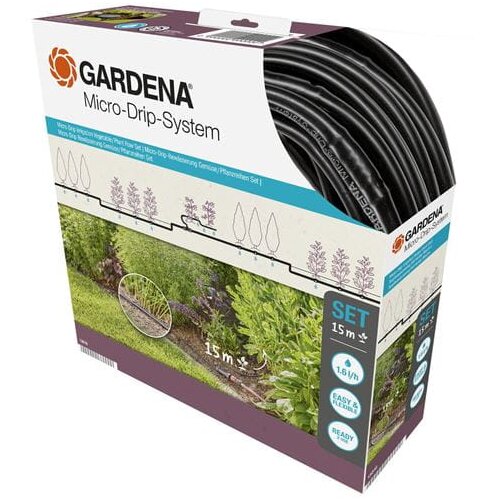 Gardena Navodnjavanje kap po kap MDS Komplet za povrće/biljke u redovima (15 m) Slike