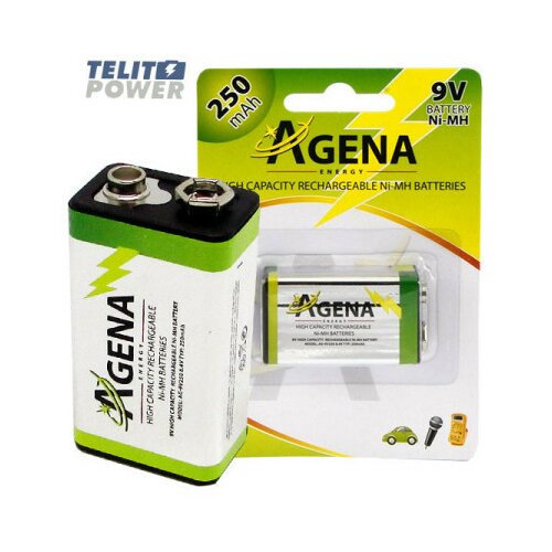 Agena baterija NiMH 9V 250mAh punjiva ( 3922 ) Cene