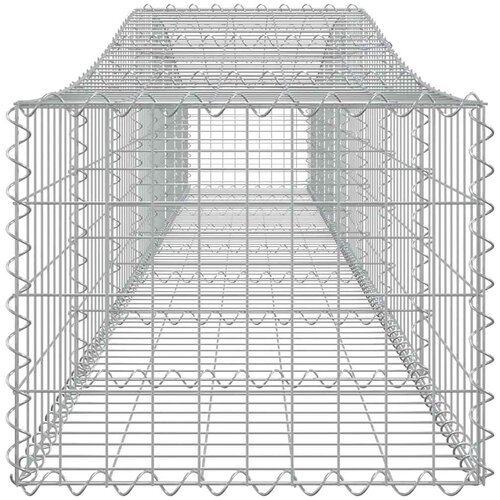  Lučne gabionske ko&amp;scaron;are 3 kom 400x50x40/60 cm pocinčano željezo Slike