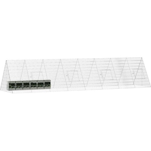 VidaXL Kavez za zečeve Srebrno 215 x 100 x 85 cm Cinkani čelik Slike