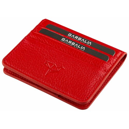 Garbalia Red Argenta Genuine Leather Card Holder Wallet Slike