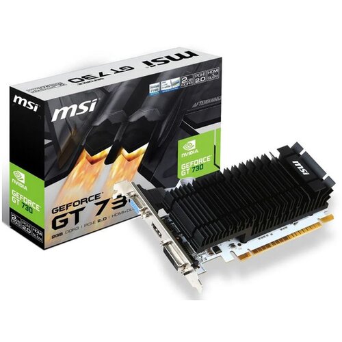 MSI nVidia GeForce GT 730 2GB 64bit N730K-2GD3HLPV1 grafička kartica Slike