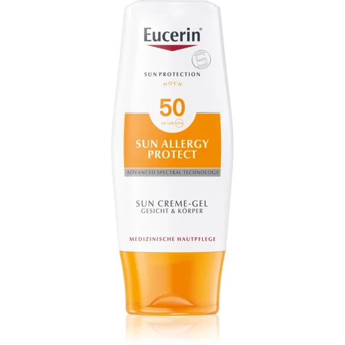 Eucerin Sun Allergy Protect zaščitni kremasti gel za sončenje proti alergiji na sonce SPF 50 150 ml