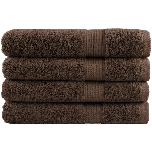 Furnova Premium brisače SOLUND 4 kosi rjava 100x200 cm 600 g/m2, (21916472) Slike