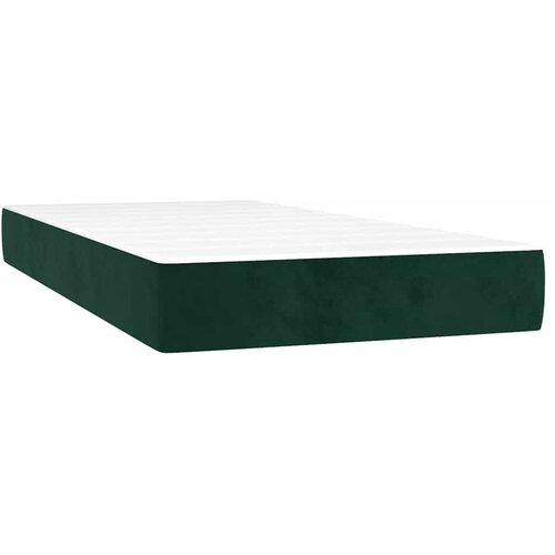  Boxspring - Krevet s oprugama i madracem tamnozeleni 200x200 cm bar&amp;scaron;unasti - Tamnozelena 200 x 200 cm vodoravne pruge Slike