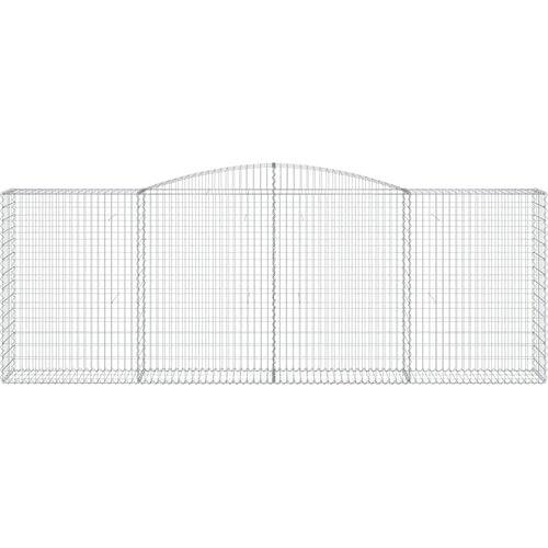  Lučne gabionske ko&amp;scaron;are 8 kom 400x50x140/160cm pocinčano željezo Slike