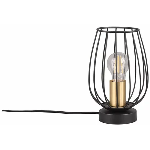 Tri O Crna/u zlatnoj boji stolna lampa (visina 24,5 cm) Grid –