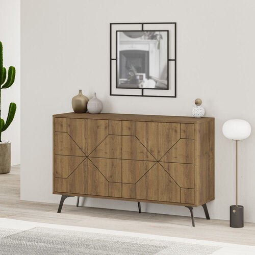 Woody Fashion komoda Dune 123x77.4x35cm smeđa Slike