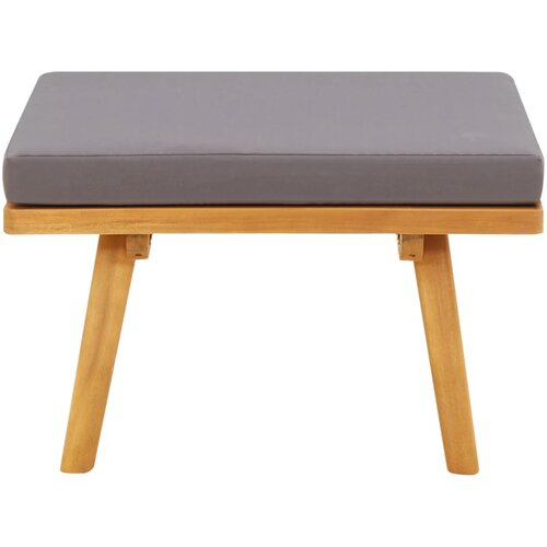 Maison Chic Vrtni stolček - Vrtni stoli za noge z blazino 60x60x29 cm trden akacijev les JS993, (21877825) Slike