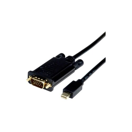 Roline Mini-DisplayPort / VGA adapterski kabel mini DisplayPort vtič\, VGA 15-polni vtič 1.00 m črna 11.04.5975 DisplayPort kabel, (20415560) Cene