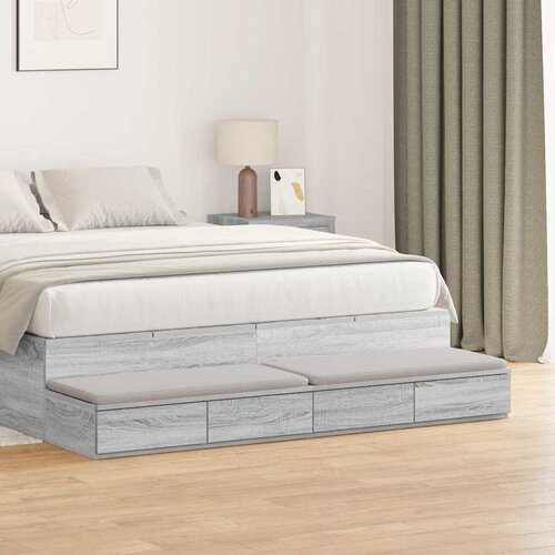  Ladice za krevet s ladicama Siva Sonoma 140 x 36,5 x 16,5 cm Cene