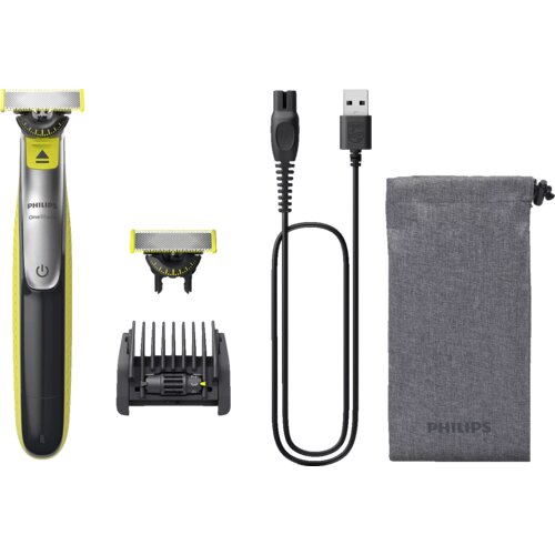 Philips Aparat za brijanje, trimer OneBlade Face, Sivi Slike