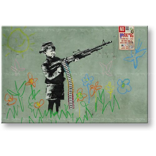  Slike  na platnu 1-dijelna street art – banksy BA030O1 Cijene