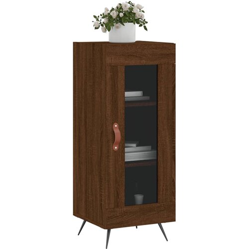  Komoda boja smeđeg hrasta 34,5 x 34 x 90 cm konstruirano drvo Slike