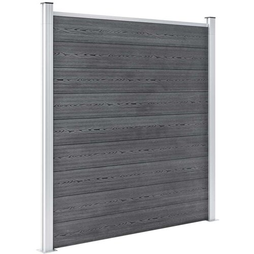 VidaXL vrtna ograda od WPC-a 1045 x 186 cm siva Slike