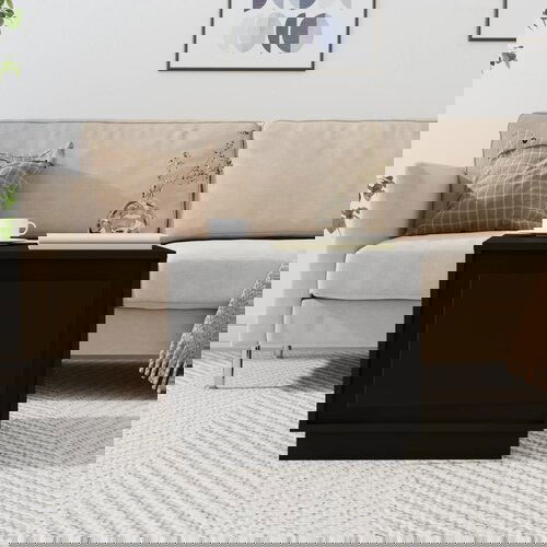 VidaXL Klubska mizica črna 51x50x44 inženirski les Slike