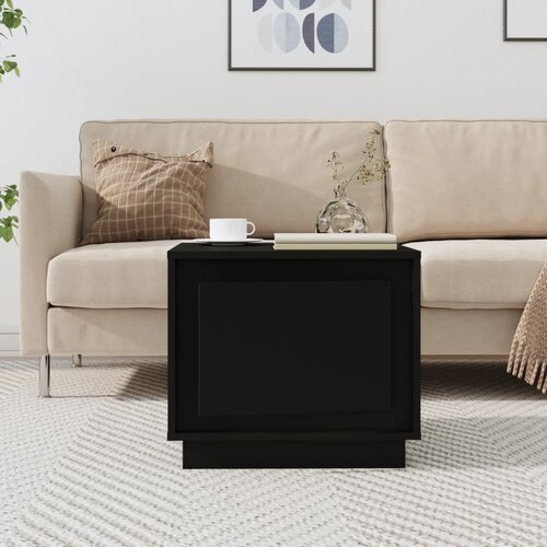 VidaXL Stolić za kavu crni 51x50x44 cm od konstruiranog drva Slike