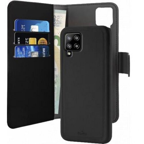 Puro Ohi&scaron;je v obliki &scaron;koljke za Galaxy A42 5G Folio 2 v 1 z magnetnim ovitkom in držalom za kartice, ?rna, (21373148) Cene