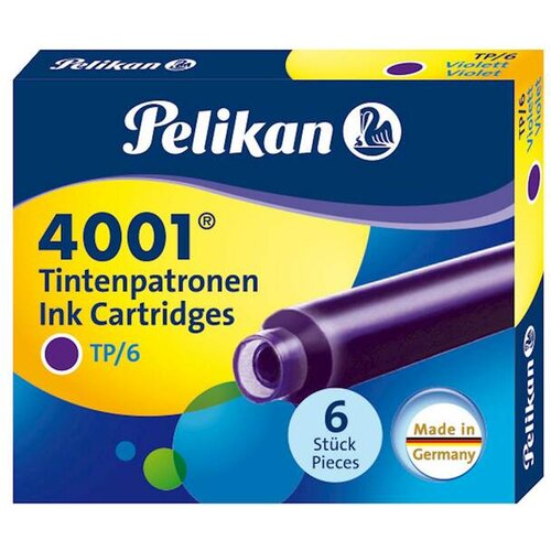 Pelikan črnilni vložek 4001 tp/6, violet 301697 Cene