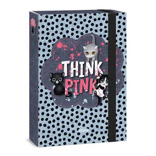 Ars Una Register z gumo velikosti A4 : Think Pink Cene