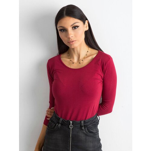 BASIC Feel Good Blouse-RV-BZ-4690.28-burgundy Cene