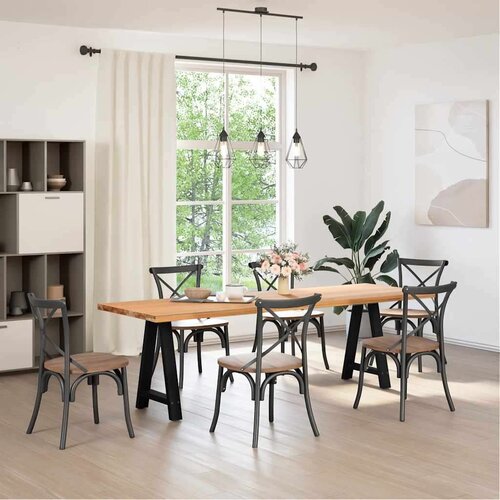 vidaXL Noge stolića za kavu A-oblika 2 kom crne 60x(72-73) cm čelik Cijene