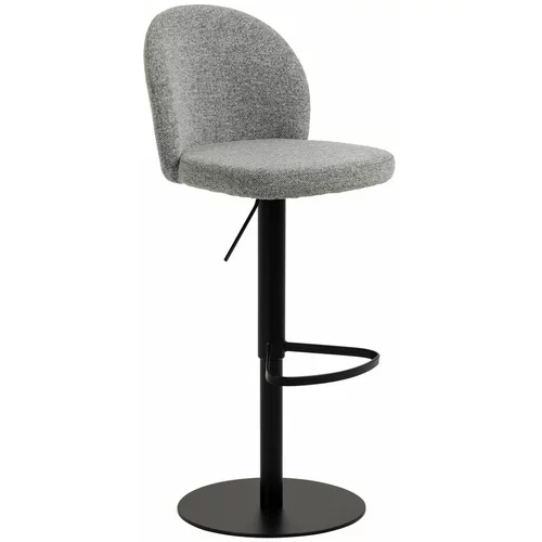 Actona Crna/siva barska stolica podesive visine (visine sjedala 55 cm) Patricia –