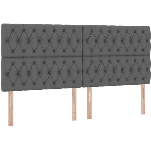  Krevet s madracem i skladi&amp;scaron;tem Tamno siva 200 x 200 cm Slike