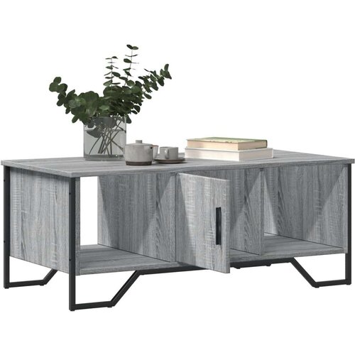 vidaXL Klubska mizica siva sonoma 100x51x40 cm inženirski les Cene