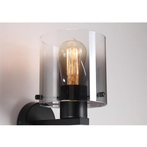 Searchlight 88912-1BK - zidna svetiljka sweden 1xE27/60W/230V crna/dimljena Slike