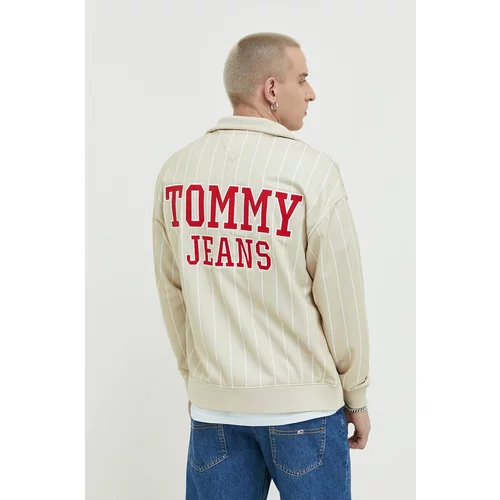 Tommy Jeans Bluza moška, bež barva
