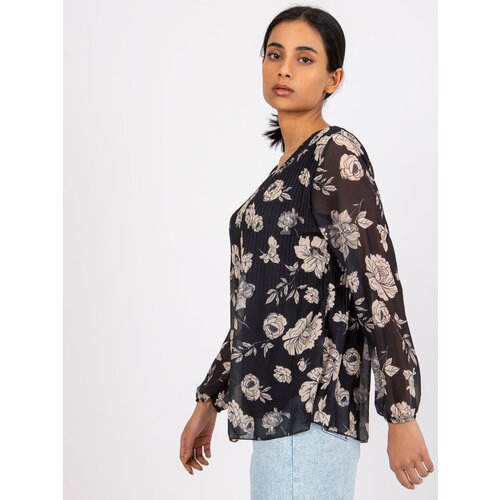 Italy Moda Blouse-DHJ-BZ-8643-1.37P-black-beige Slike