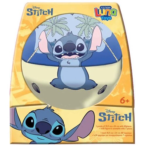 Luna Luna: Disney Stitch 2v1 60-delni puzzle in figura Stitch Cene
