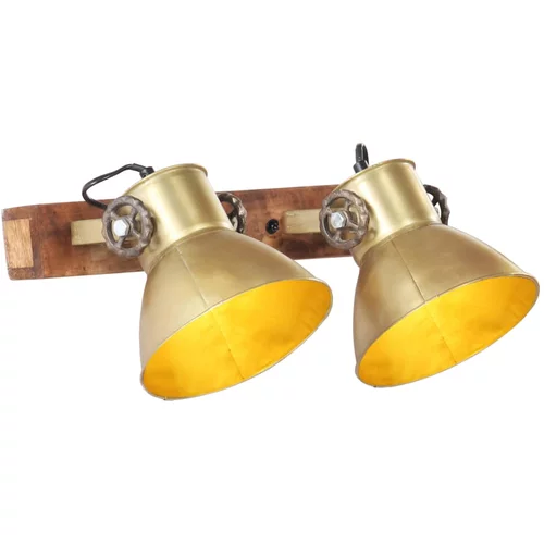 vidaXL Industrijska zidna svjetiljka mjedena 45 x 25 cm E27