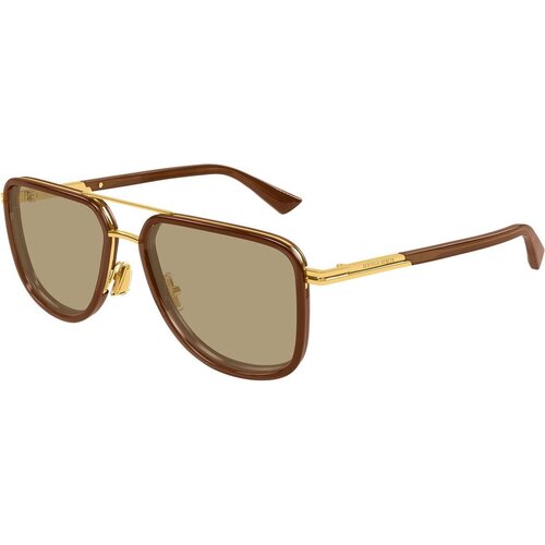 Bottega Veneta BV1463S 003 ONE SIZE (56) Zlata/Rjava Slike