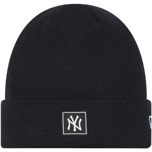 New Era Team Cuff Beanie New York Yankees Hat Crna Slike