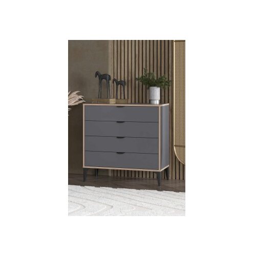 Hanah home komoda arden 4 anthracite Slike