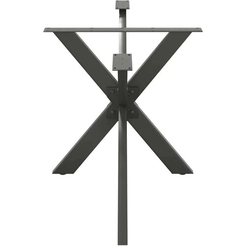  Noge jedilne mize pajkove oblike antracitne 150x78x(72-73) cm jeklo, (5000241498) Slike