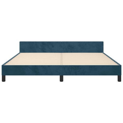  Okvir za krevet s uzglavljem tamnoplavi 180x200 cm bar&amp;scaron;unasti Slike
