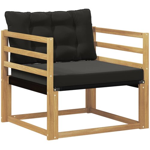  Set vanjskih sofa Čvrsto drvo akacije i Textilene Bijela Slike