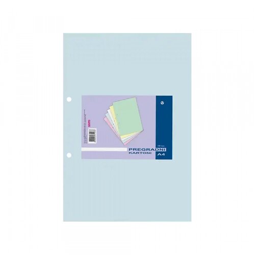 Savpo Pregradni karton A4 295x230mm 1/100 pastel plavi Slike
