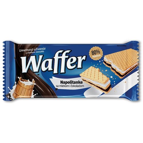 Moravka Napolitanke WAFFER mleko čokolada 170g Slike